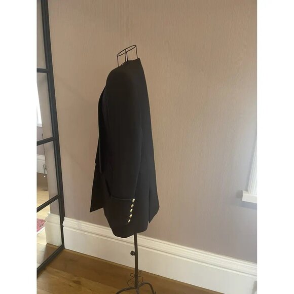 Balmain Satin-Trimmed Wool Blazer FR 40 - Picture 4 of 9